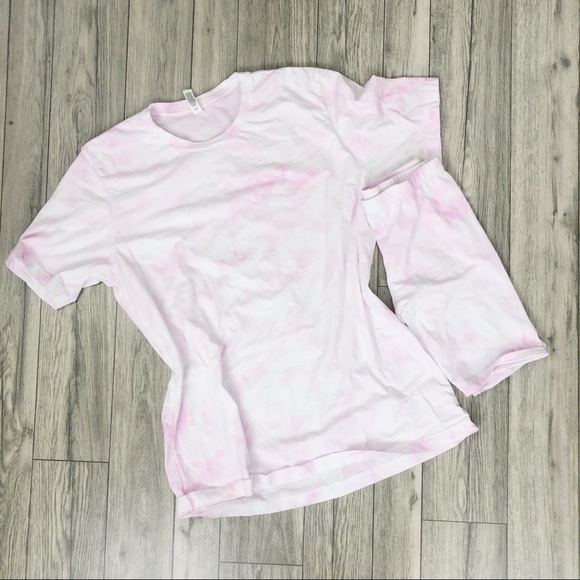 NEW Tie dyed Spring Set Shirt shorts Spring S-3X - Picture 3 of 11